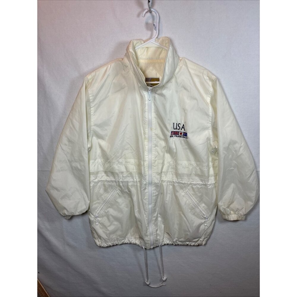 Current seen Jacket Adult Medium Fleece‎ Reversible San Francisco Golden Gate